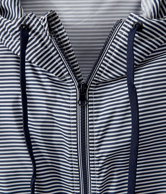 Unisex short windbreaker SMOKING blue/MARSHMALLOW white
