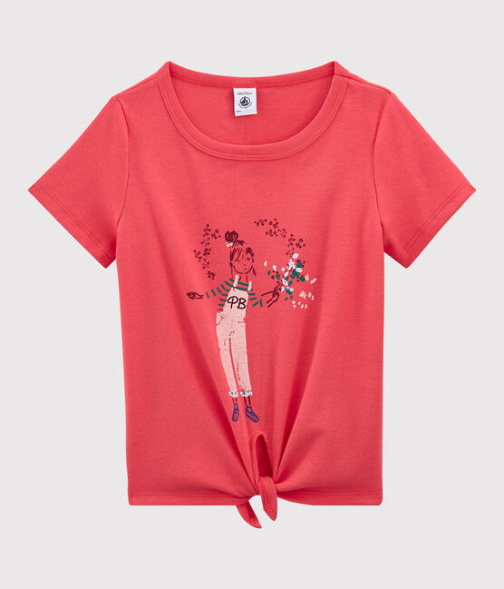Girls' Short-Sleeved Cotton T-Shirt GROSEILLER