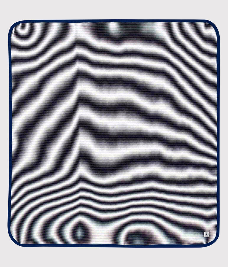 Waveproof Double-Sided Jersey Blanket SMOKING blue/ECUME white