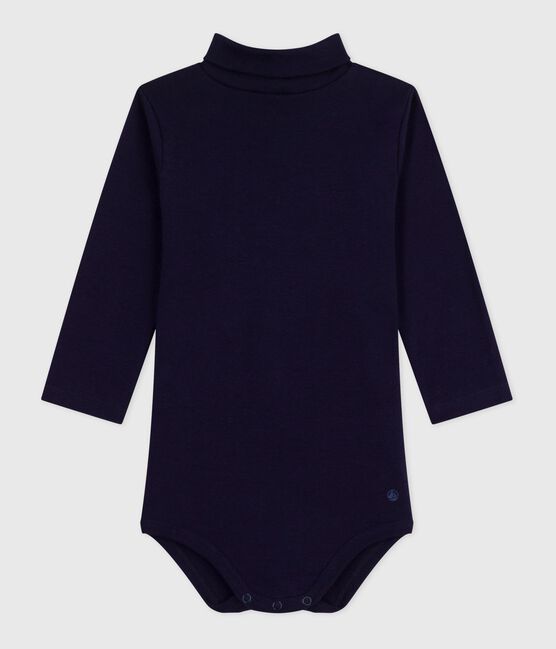 Babies' plain cotton rollneck body SOIR