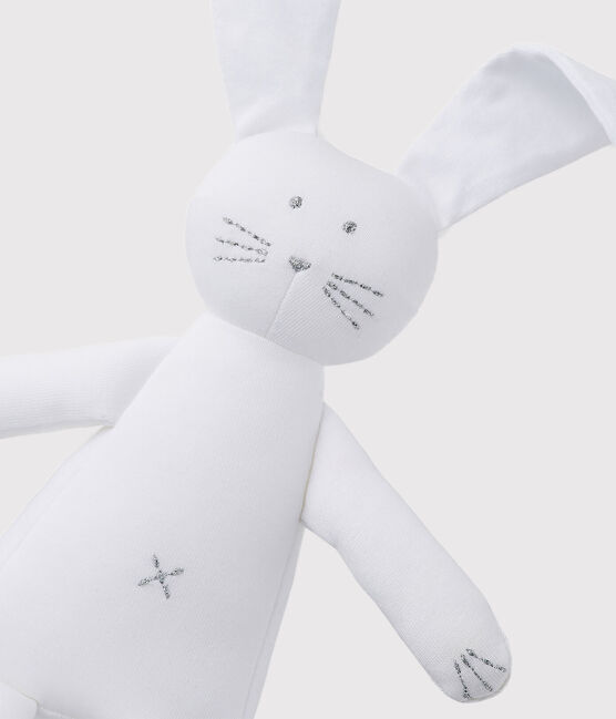 Babies' White Jersey Bunny Comforter ECUME white