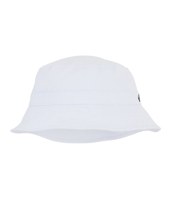 Unisex twill children's bucket hat MARSHMALLOW white