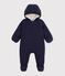 Babies' polyester snowsuit with a sherpa lining SMOKING