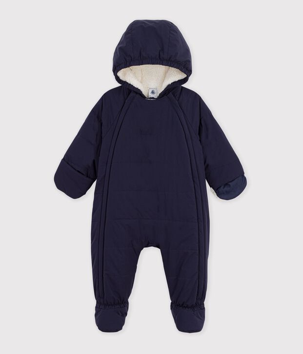 Babies' polyester snowsuit with a sherpa lining SMOKING