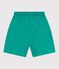 Children's Bermuda shorts in plain cotton green