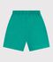 Children's Bermuda shorts in plain cotton green