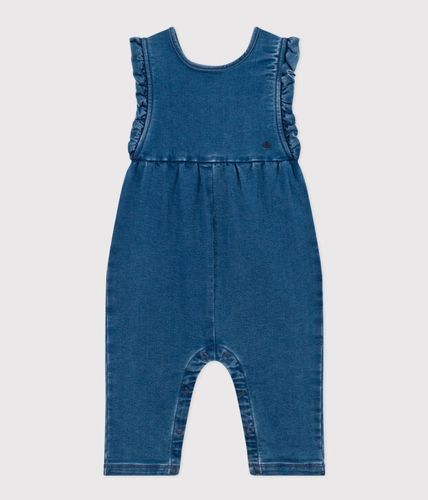 Babies' Denim Jumpsuit blue