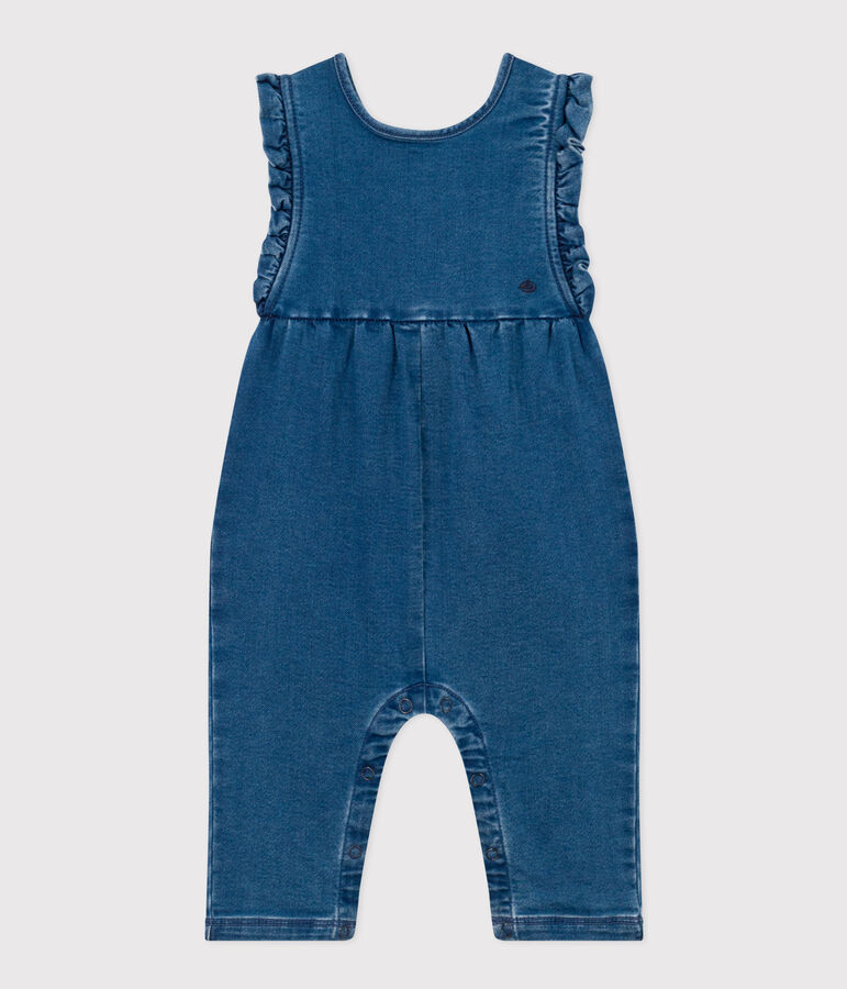 Babies' Denim Jumpsuit blue
