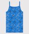 Women's Iconic Organic Cotton Strappy Top BRASIER blue/MULTICO white