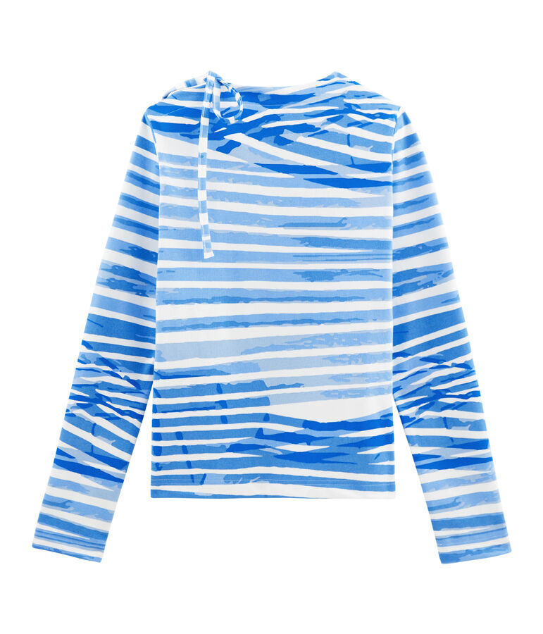 Breton Top MARSHMALLOW white/BLEU blue