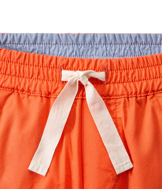 Boy's pants with elasticized waist ORIENT orange