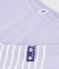 Women's cotton Breton T-shirt top SQUAW purple/MILK