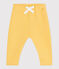 Babies' jogging bottoms in plain cotton ORGE yellow