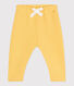 Babies' jogging bottoms in plain cotton