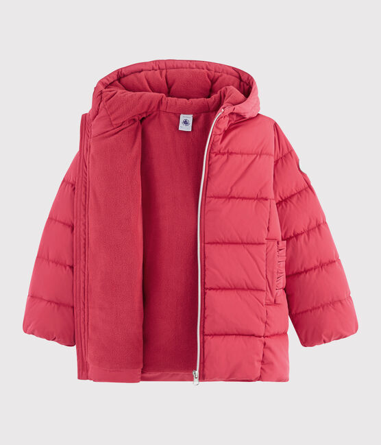 Girls' puffer jacket POPPY pink