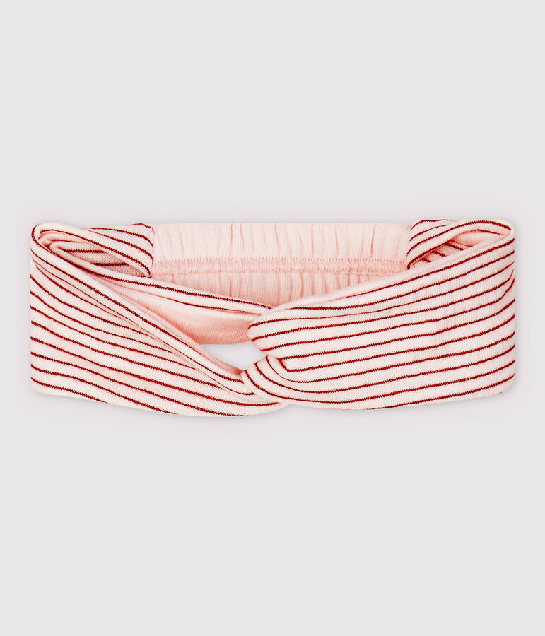 Baby Girls' Striped Tube-Knit Headband pink/pink