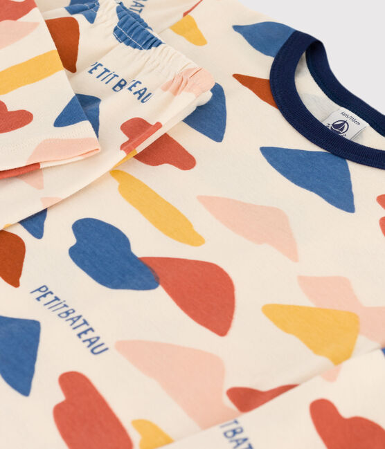 Unisex Cotton Pyjamas AVALANCHE white/MULTICO