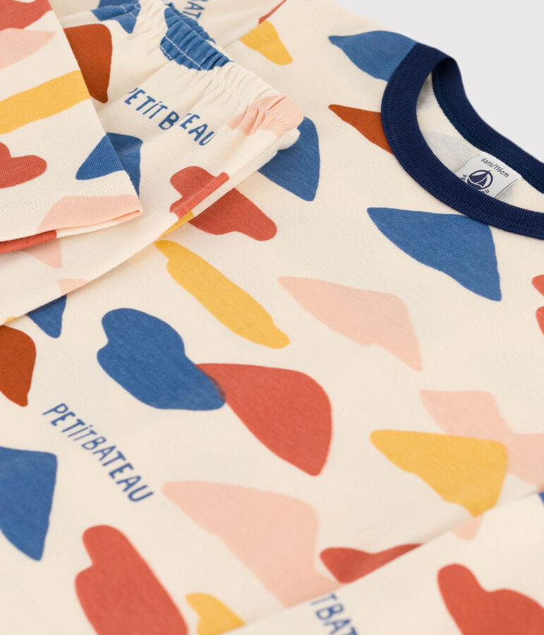 Unisex Cotton Pyjamas Ecru/multicolor