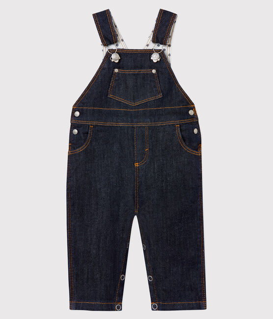 Baby boy's long dungarees JEAN blue