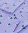 Children's cotton jumpsuit printed with hearts purple/multicolor