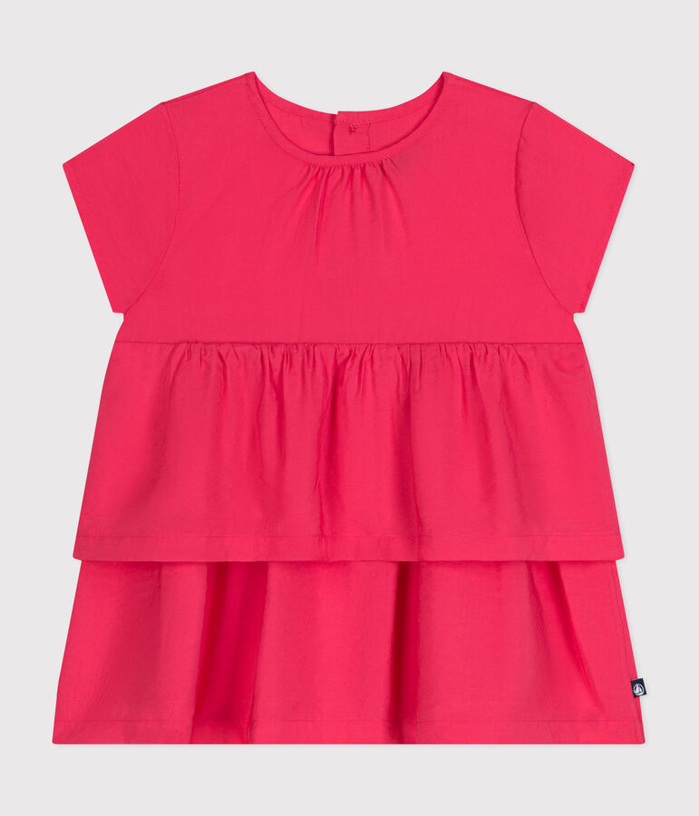 Babies' short-sleeved dress pink