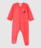 Babies' Velour Sleepsuit orange