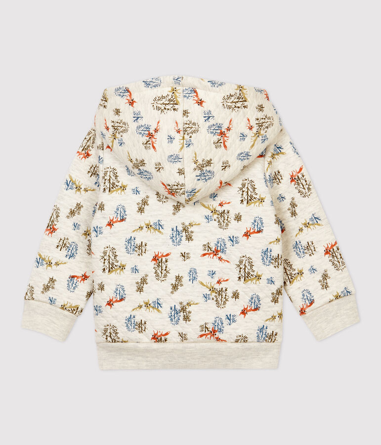 Babies' Quilted Cardigan beige/multicolor
