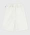 Children's Bermuda shorts in plain cotton white