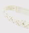 Baby girl's headband MARSHMALLOW white/ARGENT grey
