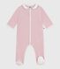 Babies' velour pyjama suit with a collar