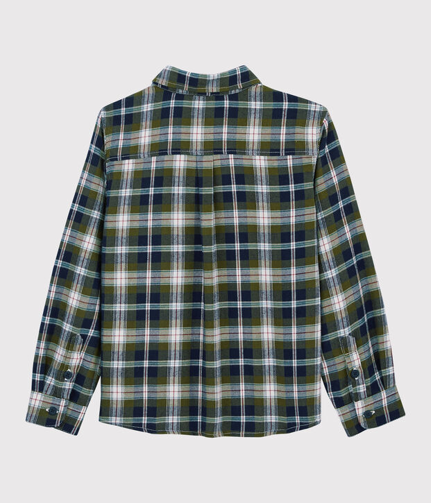 Boys' Checked Shirt blue/multicolor