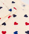 Women's Heart Themed Cotton Pyjamas AVALANCHE white/MULTICO