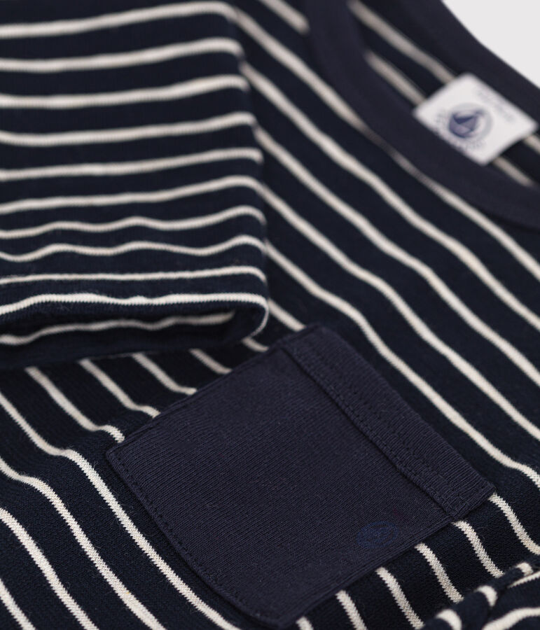 Babies' long-sleeved fine jersey T-shirt SMOKING /MONTELIMAR