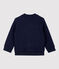 Babies' Quilted Tube Knit Cardigan SMOKING blue