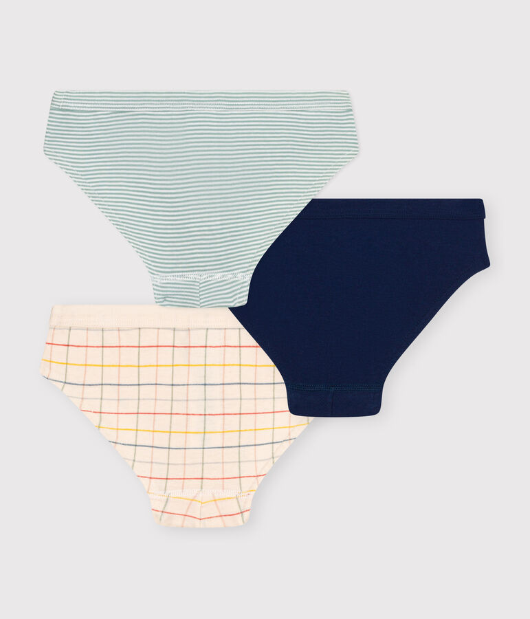 Children's cotton briefs - 3-pack multicolor