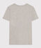 Women's Straight Round-Neck Cotton T-Shirt CHATON CHINE grey