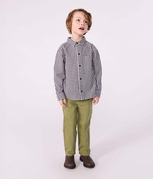 Children's denim trousers green