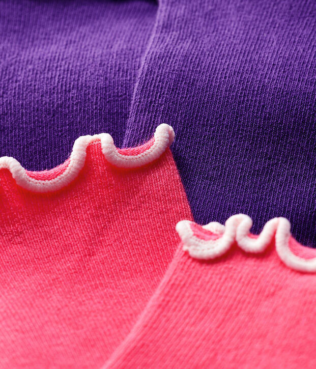 Set of 2 pairs of socks for baby girls multicolor