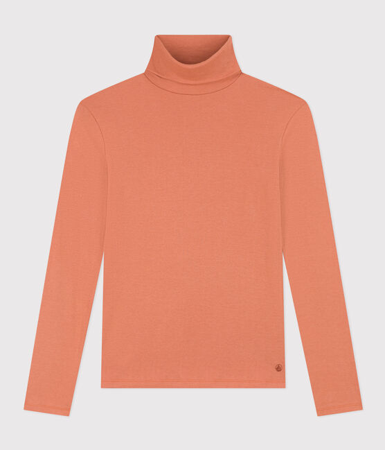 Women's Iconic Cotton Roll Neck T-Shirt SIENNA pink