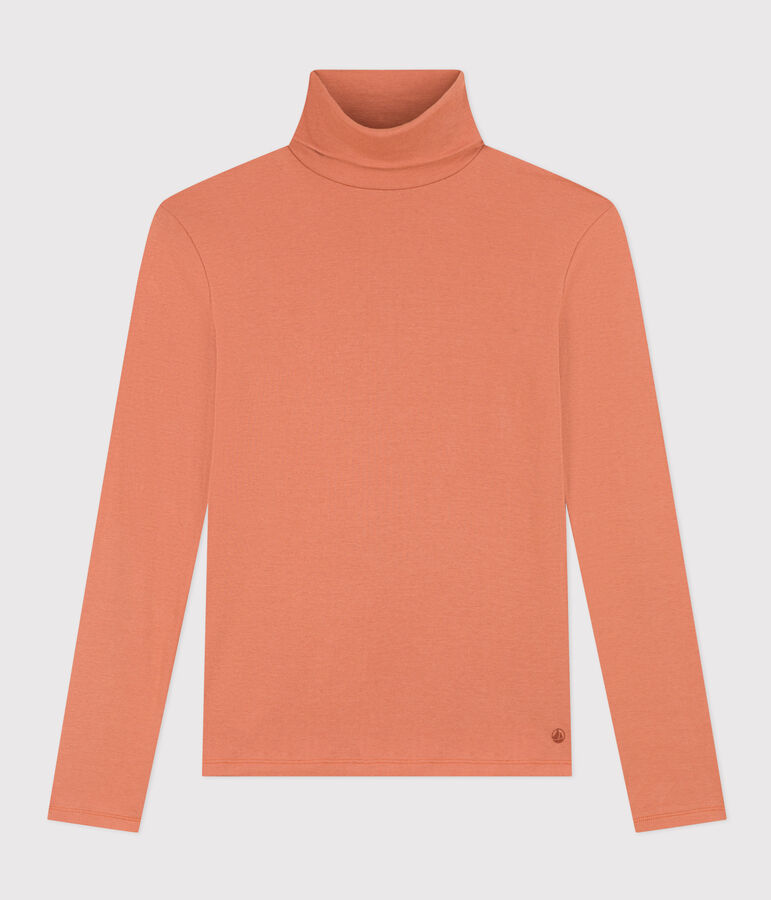 Women's Iconic Cotton Roll Neck T-Shirt SIENNA pink