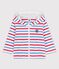 Babies' Striped Thick Jersey Hoodie MARSHMALLOW white/MULTICO white