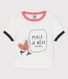 Babies' Short-Sleeved Organic Cotton T-Shirt With Motif
