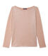 Women's long-sleeved lacquered linen tee
