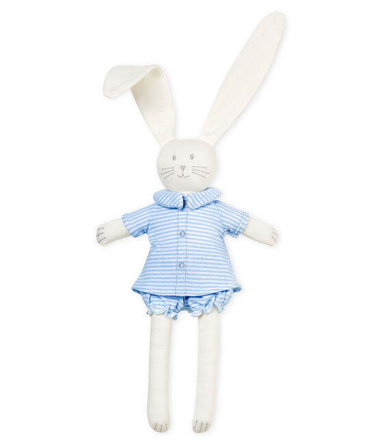 Rabbit in clothing comforter FRAICHEUR blue/MARSHMALLOW white