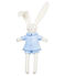 Rabbit in clothing comforter FRAICHEUR blue/MARSHMALLOW white