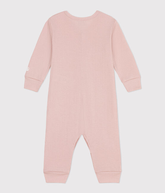 Footless Cotton and Lyocell Sleepsuit SALINE pink