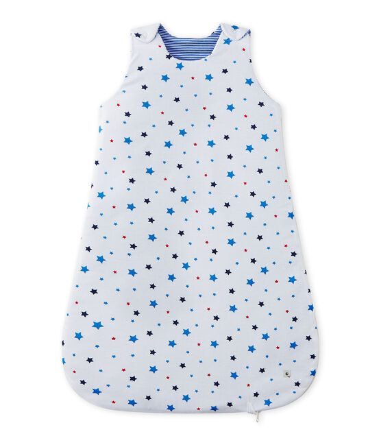 Baby boy's sleeping bag ECUME white/MULTICO white