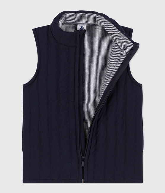 Children's unisex tube knit bodywarmer SMOKING blue