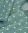 Babies' Starry Velour Pyjamas BRUT blue/MARSHMALLOW white