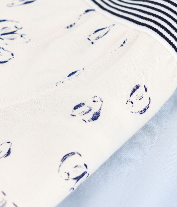 Pack of children's penguin-print cotton boxers multicolor